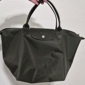 Longchamp Dark Green Tote Bag